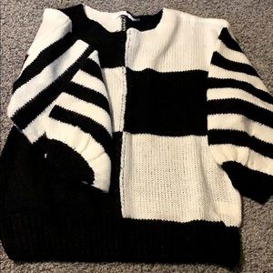 Black and White Sweater
